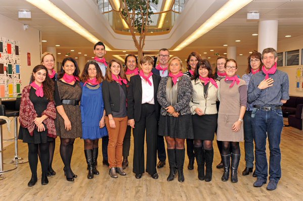 Photo de groupe avec les premières marraines Aéroports de Paris