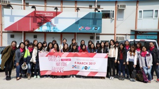 Visite du pont Hong-Kong Zuhai-Macao pour le Girls on the Move day en 2017