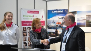 Signature du partenariat avec l’ENSM au salon Seanergy Normandy