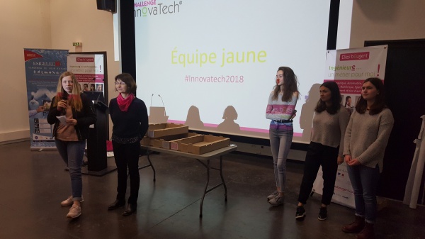 Challenge InnovaTech 2018 : EQUIPE JAUNE « SCAN FOOD » SUR LE THÈME DE L'ALIMENTATION INTELLIGENTE