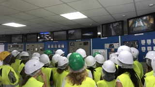 Visite de centrale thermique EDF de Dégrad des Cannes, en Guyane