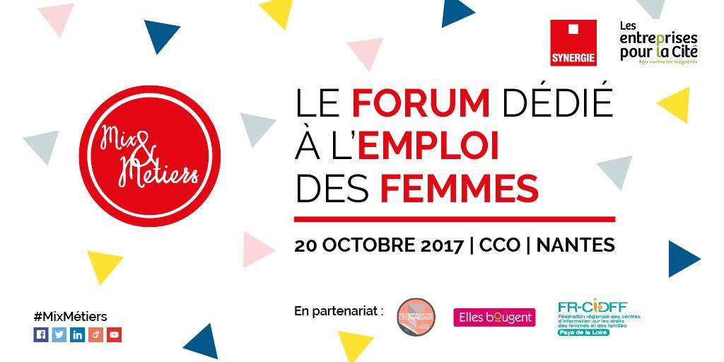Forum Mix et métiers dédiée à l'emploi des femmes avec Elles Bougent Pays de la Loire