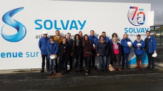Visite chez SOLVAY pour les jeunes lycéénes de La Rochelle