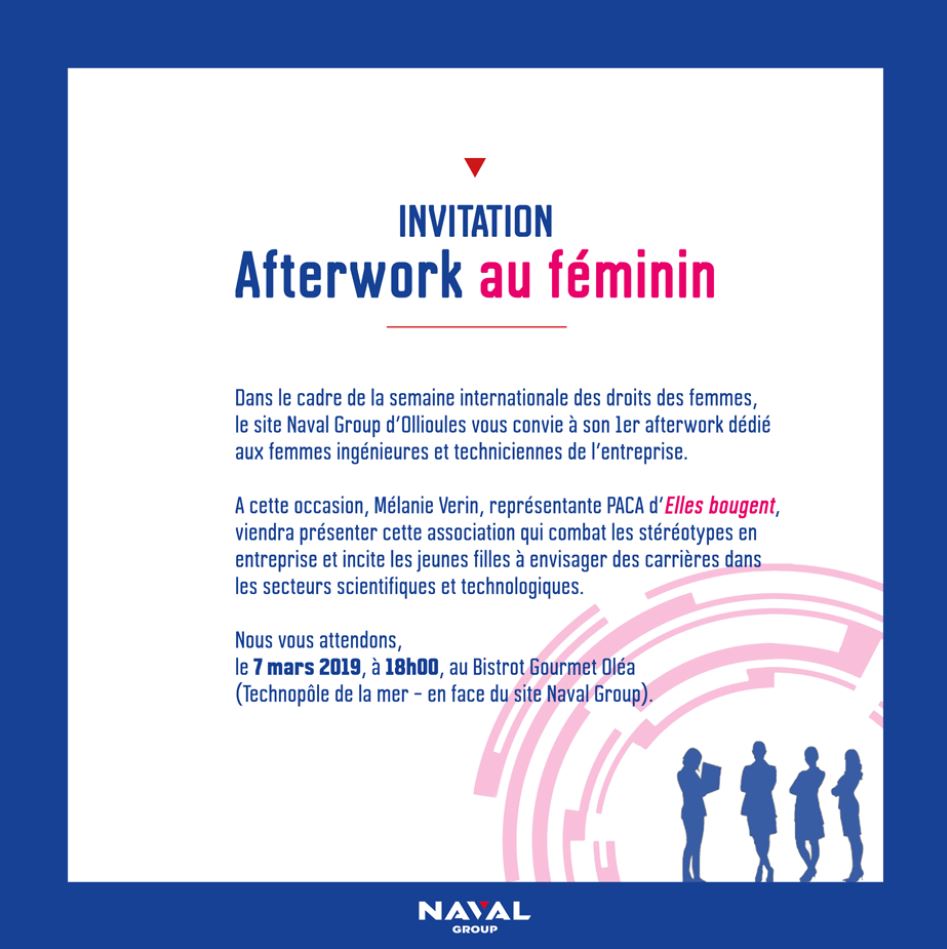 Afterwork au féminin, avec Naval Group