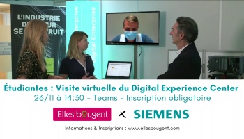 Etudiantes : participez à la visite virtuelle du Digital Experience Center de Siemens !