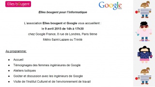 Elles bougent pour l'informatique chez Google Paris ! 