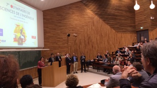 Remise du trophée Haute Technologie aux Olympiades des SI, INSA Lyon