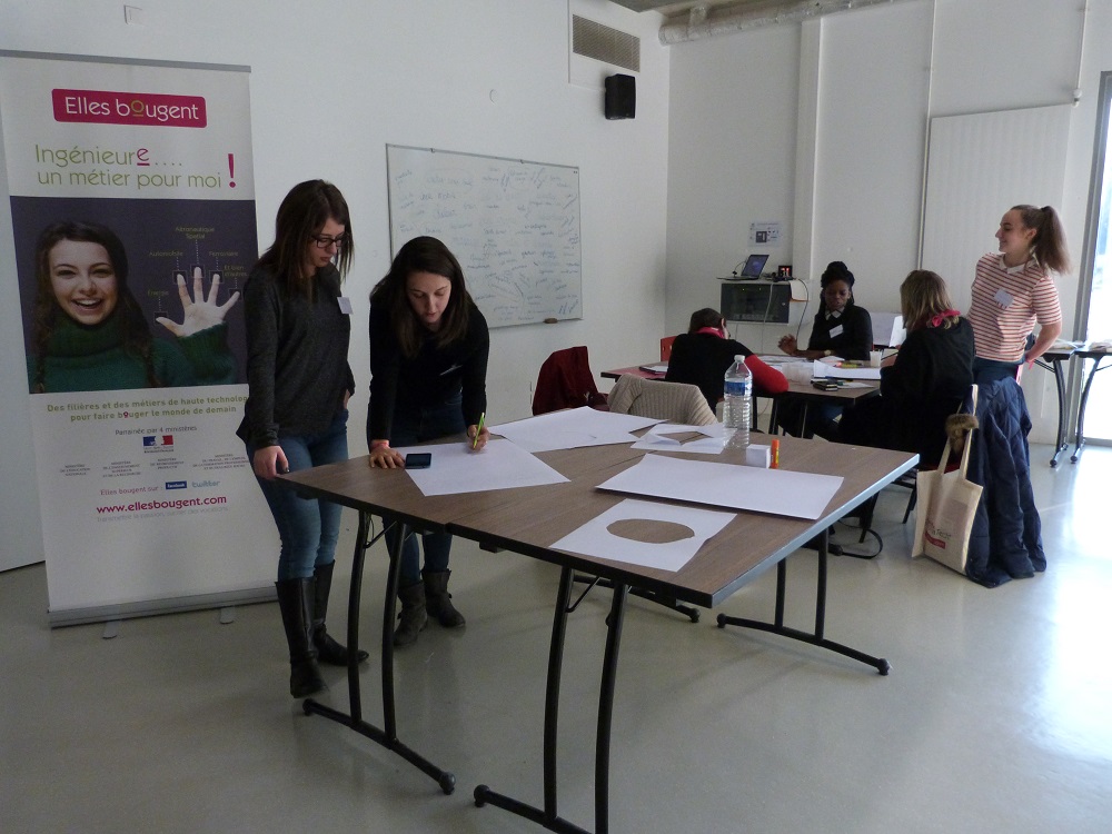 L'équipe jaune, les gagnantes du Challenge InnovaTech 2017 Lorraine