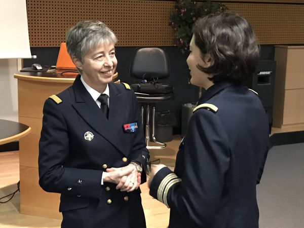 L'Amiral Anne Cullerre, femme la plus gradée de la Marine Nationale