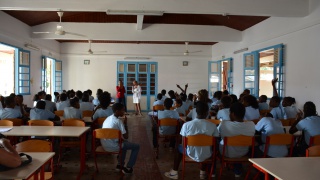 Intervention dans un collège de Marie-Galante