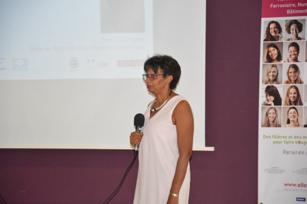 Dominique Perrin, déléguée régionale, a animé le Challenge InnovaTech 2017 en Martinique