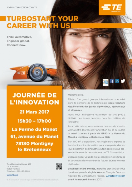 Journée de l'innovation TE Connectivity à la semaine de l'industrie