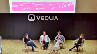 Table ronde avec des marraines Elles Bougent Veolia