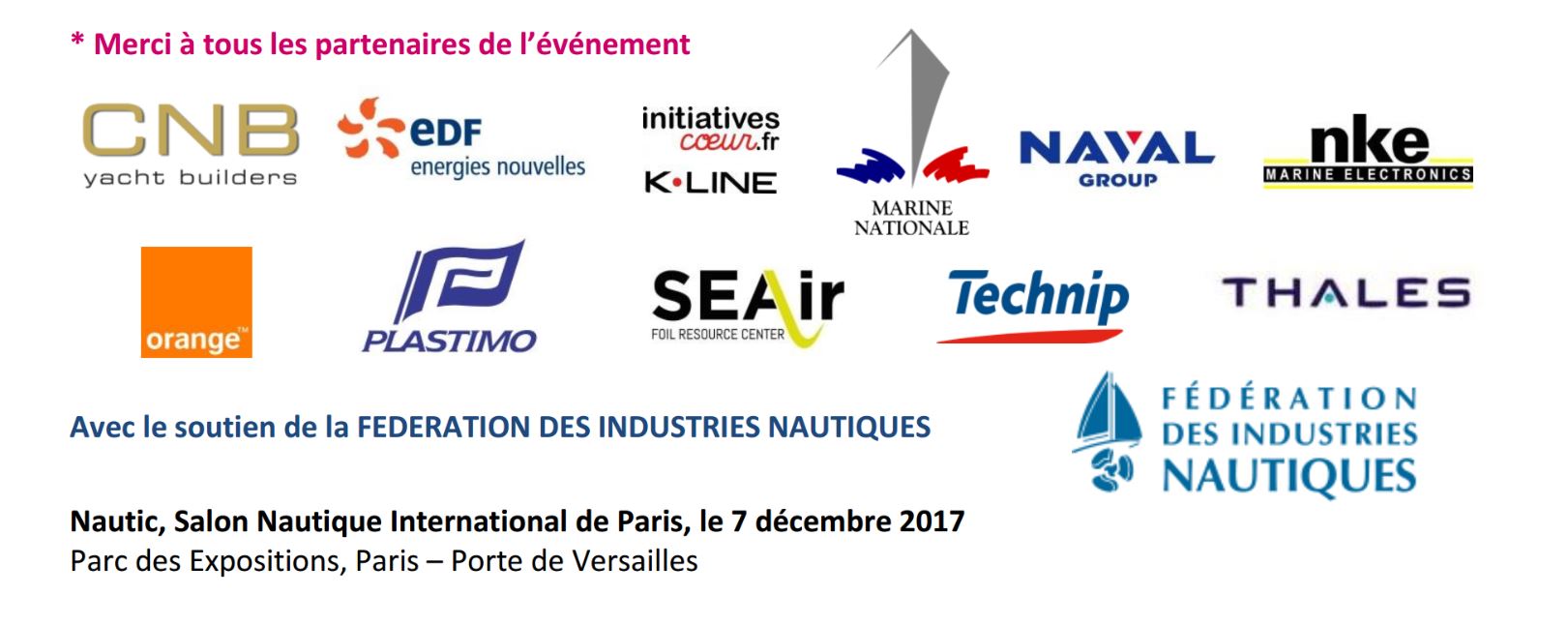 Les partenaires d'Elles Bougent pour le Maritime