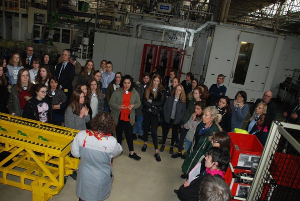 Visite du Groupe PSA au Pôle de Tremery Metz, pendant la Semaine de l'Industrie 2018