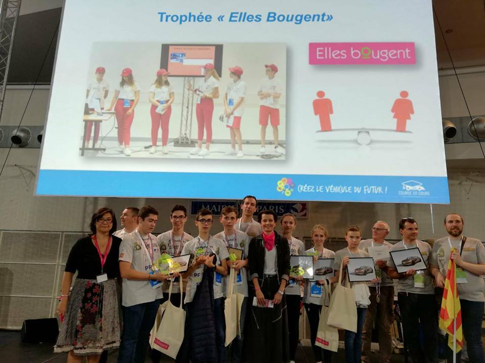 Finale Course en cours : Bravo à l'équipe Ribasabaltes, lauréate du Prix Elles Bougent