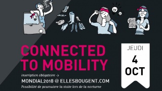 ELLES BOUGENT CONNECTED TO MOBILITY au Mondial de l'Auto