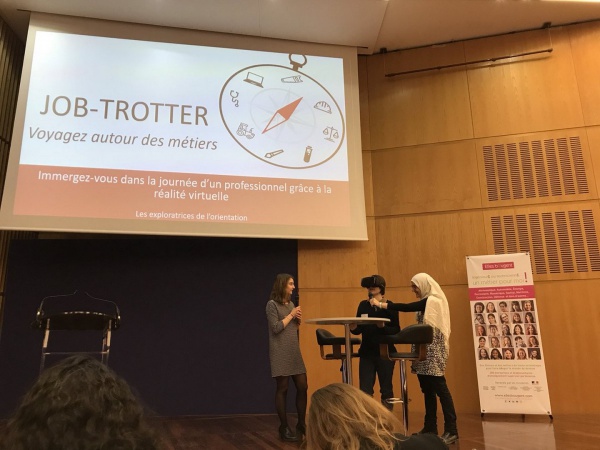 Challenge InnovaTech 2019 Ile-de-France : L'ÉQUIPE JAUNE POUR LE PROJET « JOB-TROTTER »