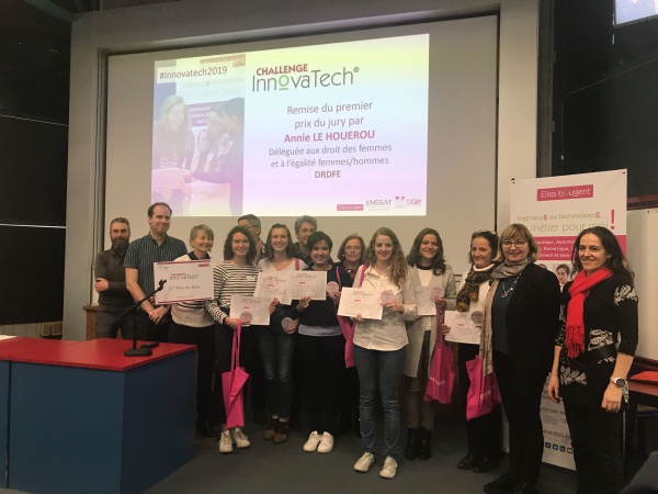 InnovaTech 2019 : Bravo à l'équipe E-Binzip, lauréate du challenge en Bretagne