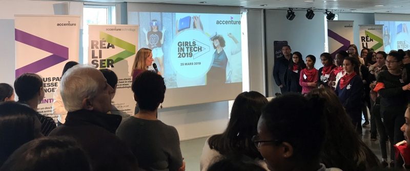 Semaine de l'Industrie 2019 : 120 collégiennes chez Accenture