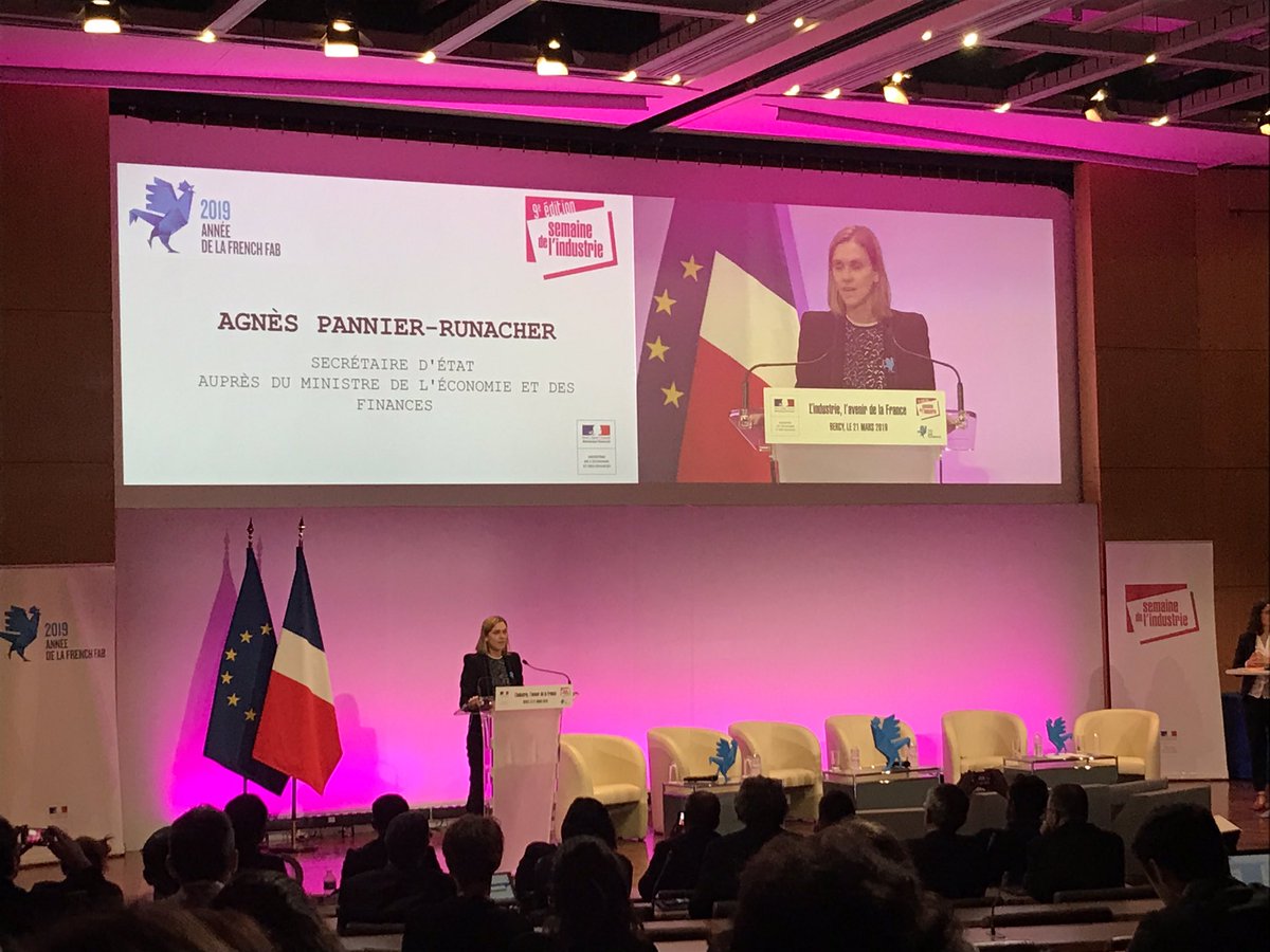 Agnès Pannier-Runacher clôture cette journée Semaine Industrie 2019 au Ministère de l'Economie et des Finances