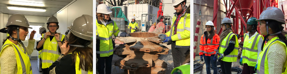 Semaine de l'Industrie 2019 : Visite de la future ligne 15 du métro parisien avec des étudiantes et les marraines Elles Bougent