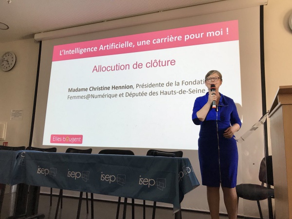 le mot de clôture de Christine Hennion à Elles innovent pour le Numérique en Ile-de-France