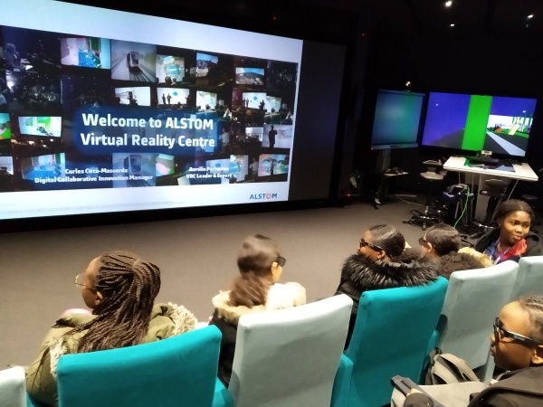 Elles innovent pour le Numérique en Ile-de-France : visite de l'espace de réalité virtuelle d'Alstom