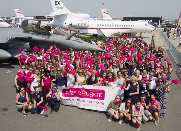 Elles Bougent s'envole au Salon du Bourget 2017