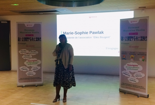 Afterwork Veolia en présence de Marie-Sophie Pawlak, présidente et fondatrice de l'association Elles Bougent