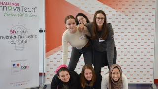 InnovaTech 2019 Centre Val-de-Loire 2019 : l'équipe marron pour le projet Frig0waste