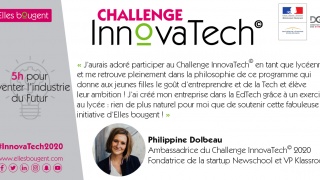 Philippine Dolbeau, Ambassadrice du Challenge InnovaTech 2020