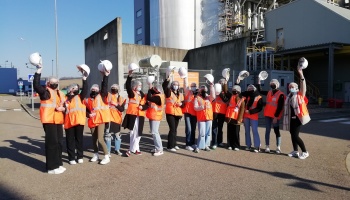 8 mars 2022 -  Elles Bougent Lorraine à la Centrale Combiné Gaz d’EDF à Blénod les Pont-à-Mousson