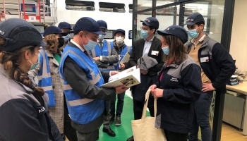 8 Mars - Visite du préfet de la Charente-Maritime sur le site d'ALSTOM