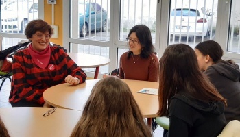 Le 20 février 10 marraines et 1 DR Elles Bougent Lorraine partenaires de l'Académie Nancy-Metz pour la "Journée Filles, Mathématiques et Sciences"s