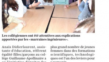 Elles Bougent pour l'Orientation : 14 mars Collège Guillaume Appolinaire LE THOLY 