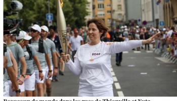 Elles bougent porte la Flamme Olympique en Lorraine