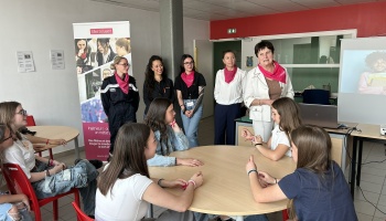 Intervention au Collège Louis Pergaud de Fresnes-en-Woëvre dans la campagne du  Nord Meusien