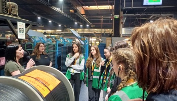 Visite de Continental  à Sarreguemines et Rencontre avec les marraines EB par les collégiennes  du Lycée Franco-Allemand de Saarbruck