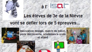 L'ISAT de Nevers abritera la finale du défi robot NXT 2013 le  jeudi 23 mai 