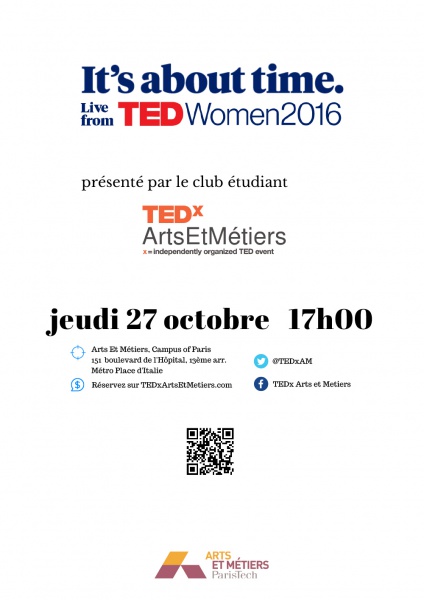 affiche tedxam women 2016 - ensam