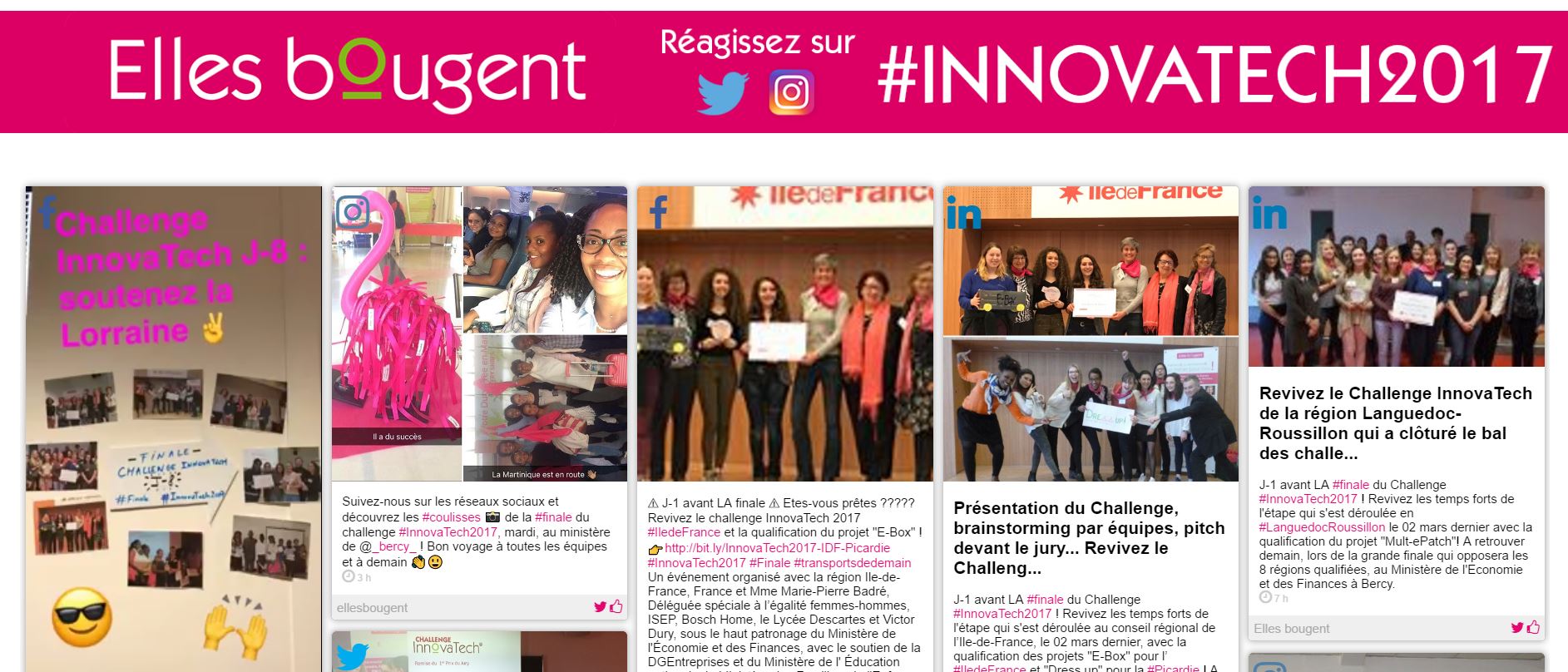 Le challenge InnovaTech 2017 sur les réseaux sociaux