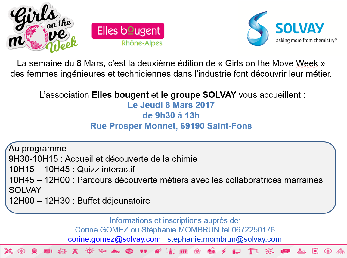 Visite Girls on the Move 2018 chez Solvay en Rhône-Alpes