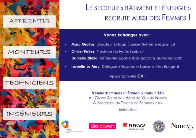 Elles Bougent Lorraine partenaire de Talents de femmes 2019 à Nancy