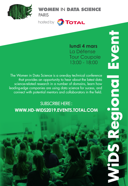 Conférence Women in Data Science avec Total dans le cadre de la Girls on the Move Week 2019 avec Elles Bougent