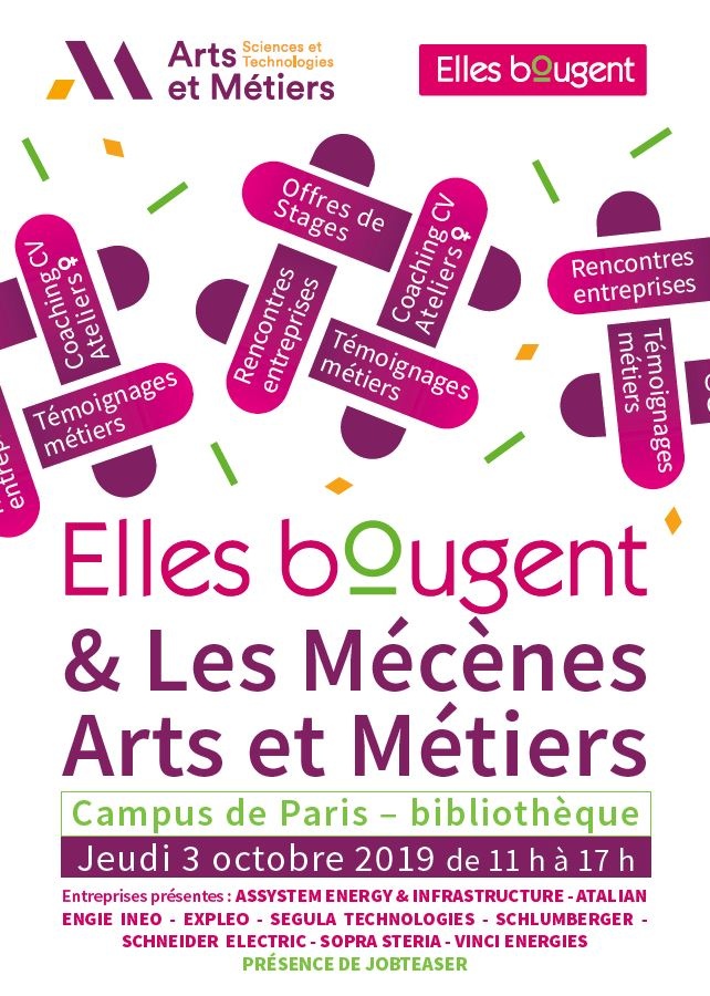 Elles bougent & les mécènes Arts et Métiers sur le Campus Arts et Métiers Paris