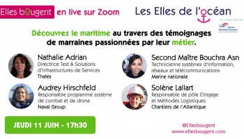 Elles bougent en Live : les métiers du maritime - jeudi 11 juin 17h30