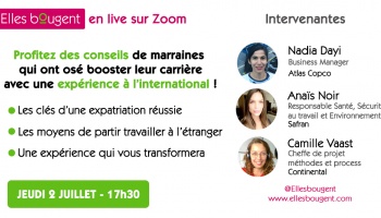 Elles bougent en Live : carrières internationales - jeudi 2 juillet 17h30