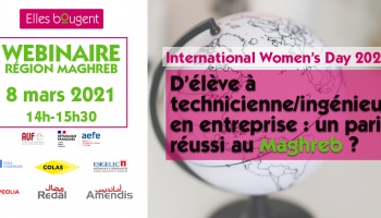 Webinaire : D’élève à technicienne/ingénieure en entreprise : un pari réussi au Maghreb ? 