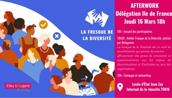 Afterwork de la délégation Île-de-France - Fresque de la Diversité - Jeudi 16 Mars 2023